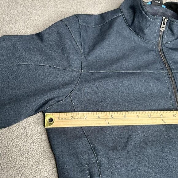 Kuhl Jacket Mens Medium Blue Softshell Full Zip Performance Outdoor Coat Hiking - Picture 9 of 15